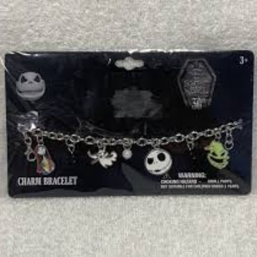 New with Tags Disney Nightmare Before Christmas Charm Bracelet